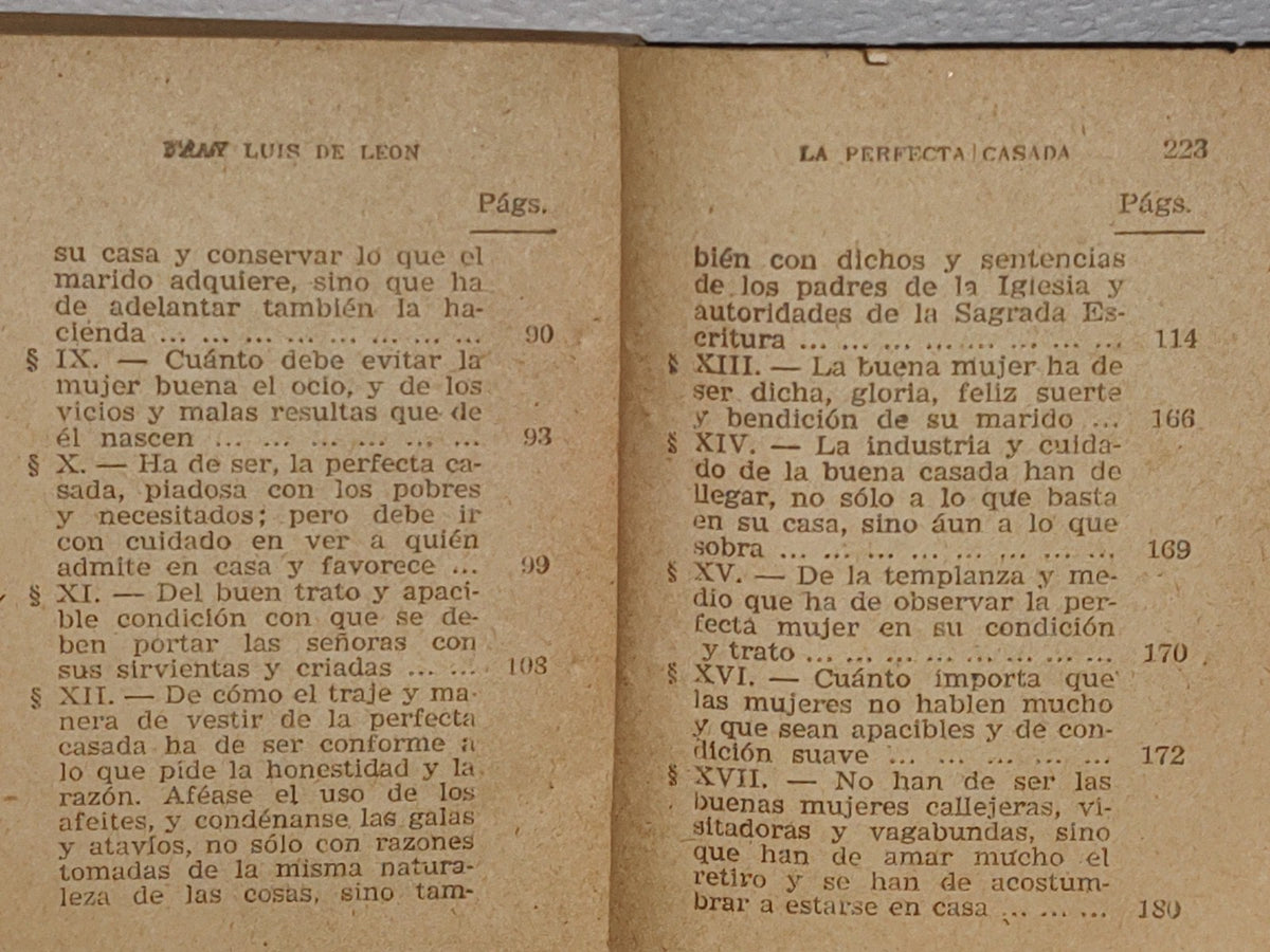 68- Mini Libro, La Perfecta Casada - Fray Luis De León - 70'S