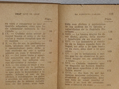 68- Mini Libro, La Perfecta Casada - Fray Luis De León - 70'S
