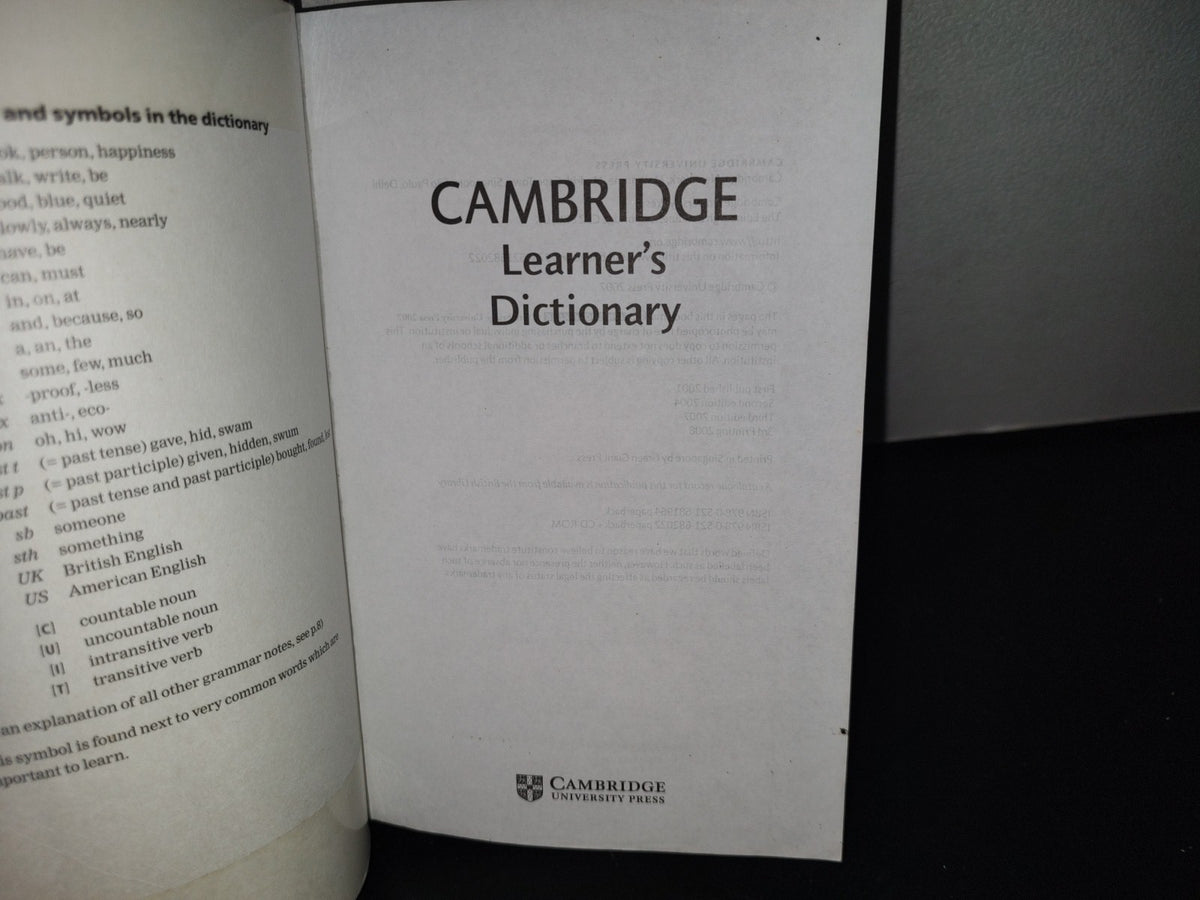143- Cambridge Learner'S Dictionary - Cambridge University Press, 2008