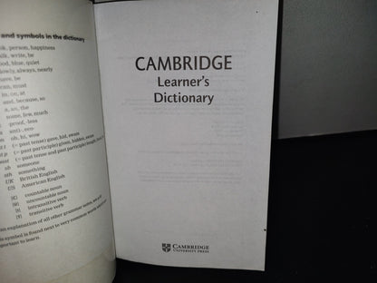 143- Cambridge Learner'S Dictionary - Cambridge University Press, 2008