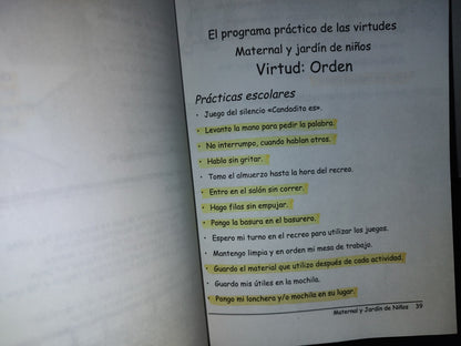 96- El Programa Práctico De Las Virtudes Maternal Y Jardín De Niños - Dolores Sottil - 1A. Ed. 1999
