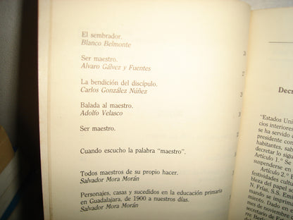 18- Al Maestro. Recopilación De Salvador Mora Morán - 1987