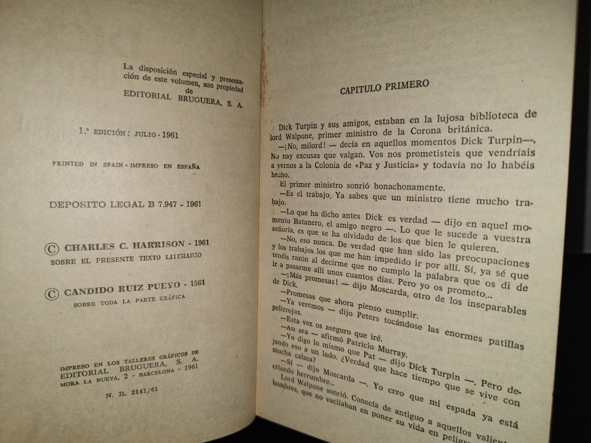 118- Dick Turpin Y El Enmascarado - Charles C. Harrison - Editorial Bruguera 1961