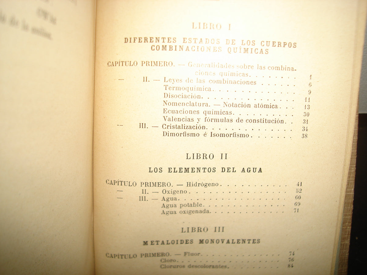 167- Tratado Elemental De Química. Por El Abate A. Maillard - 1908