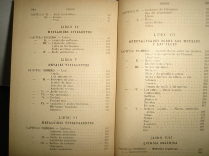 167- Tratado Elemental De Química. Por El Abate A. Maillard - 1908