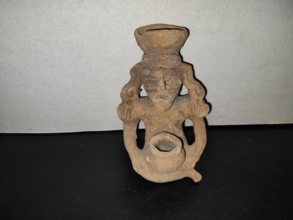 A6- Antigua Pieza De Barro Artesanía Prehispánica - 40's - 70's