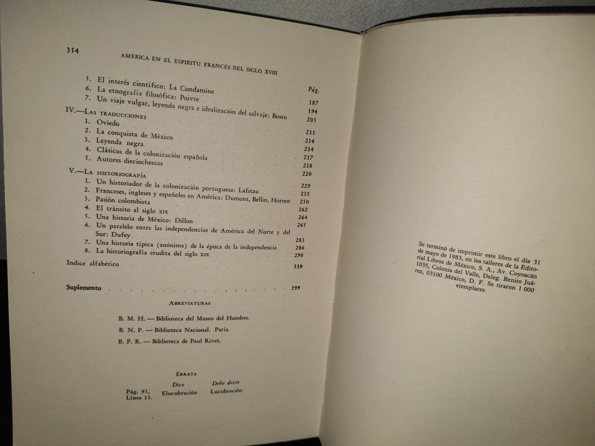 84- América En El Espíritu Francés Del Siglo Xviii - Silvio Zavala - 1983