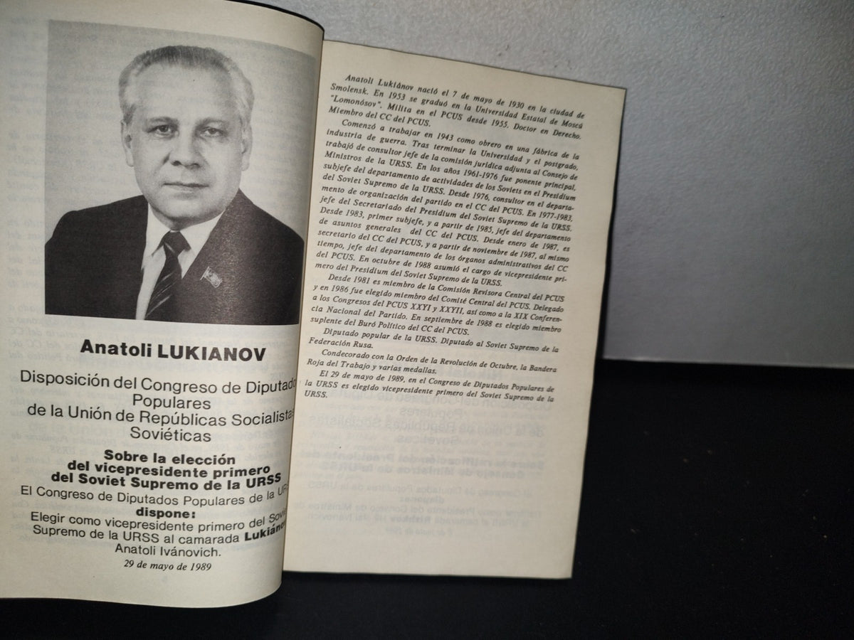92- Congreso De Diputados Populares De La Urss. Documentos Y Materiales. Moscú, Kremlin - 1989
