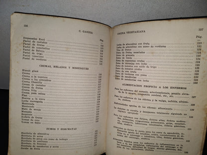 80- Cocina Vegetariana - C. Gandia De Fernández - 1978