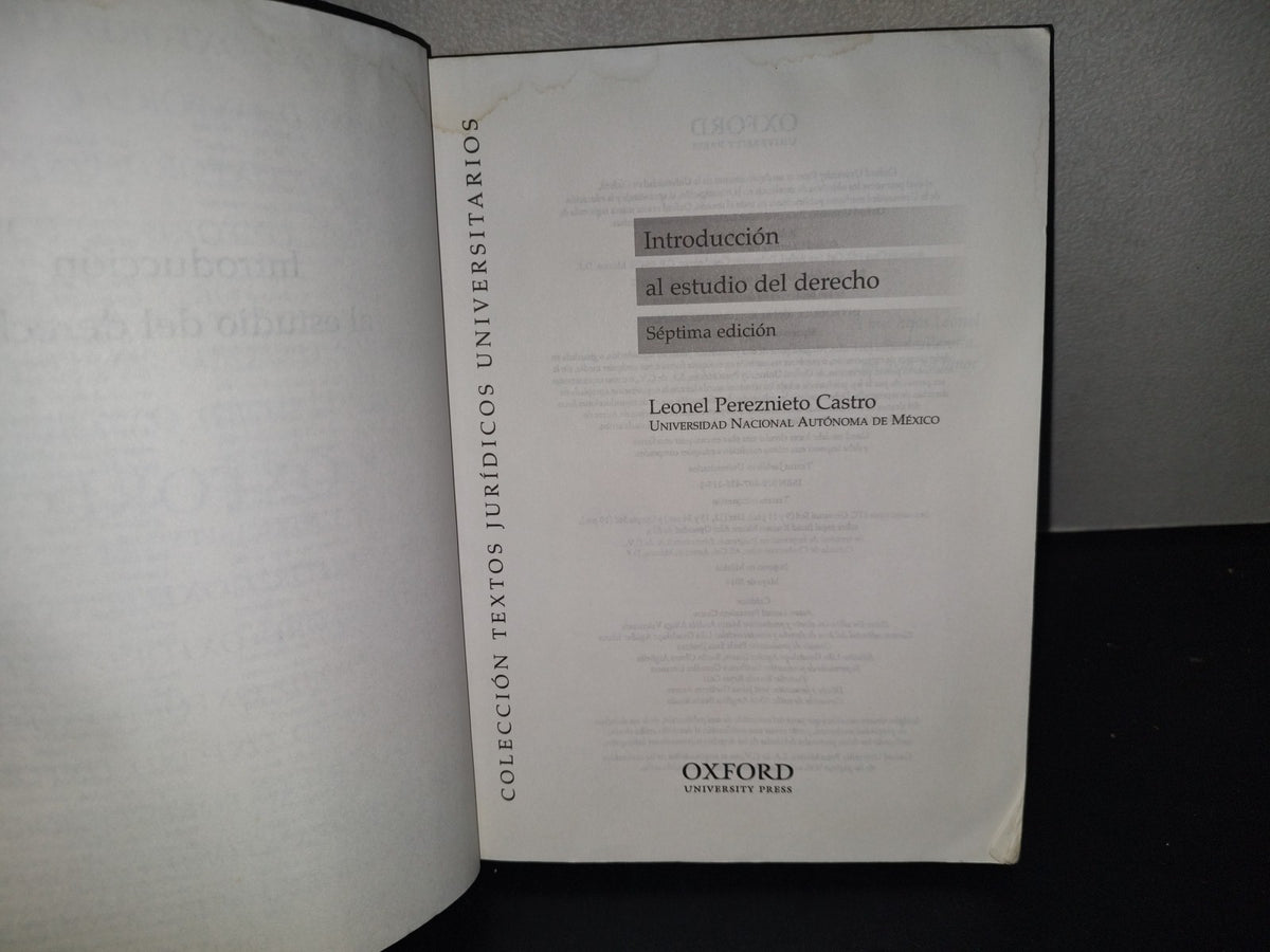 196- Introducción Al Estudio Del Derecho - Leonel Pereznieto Castro