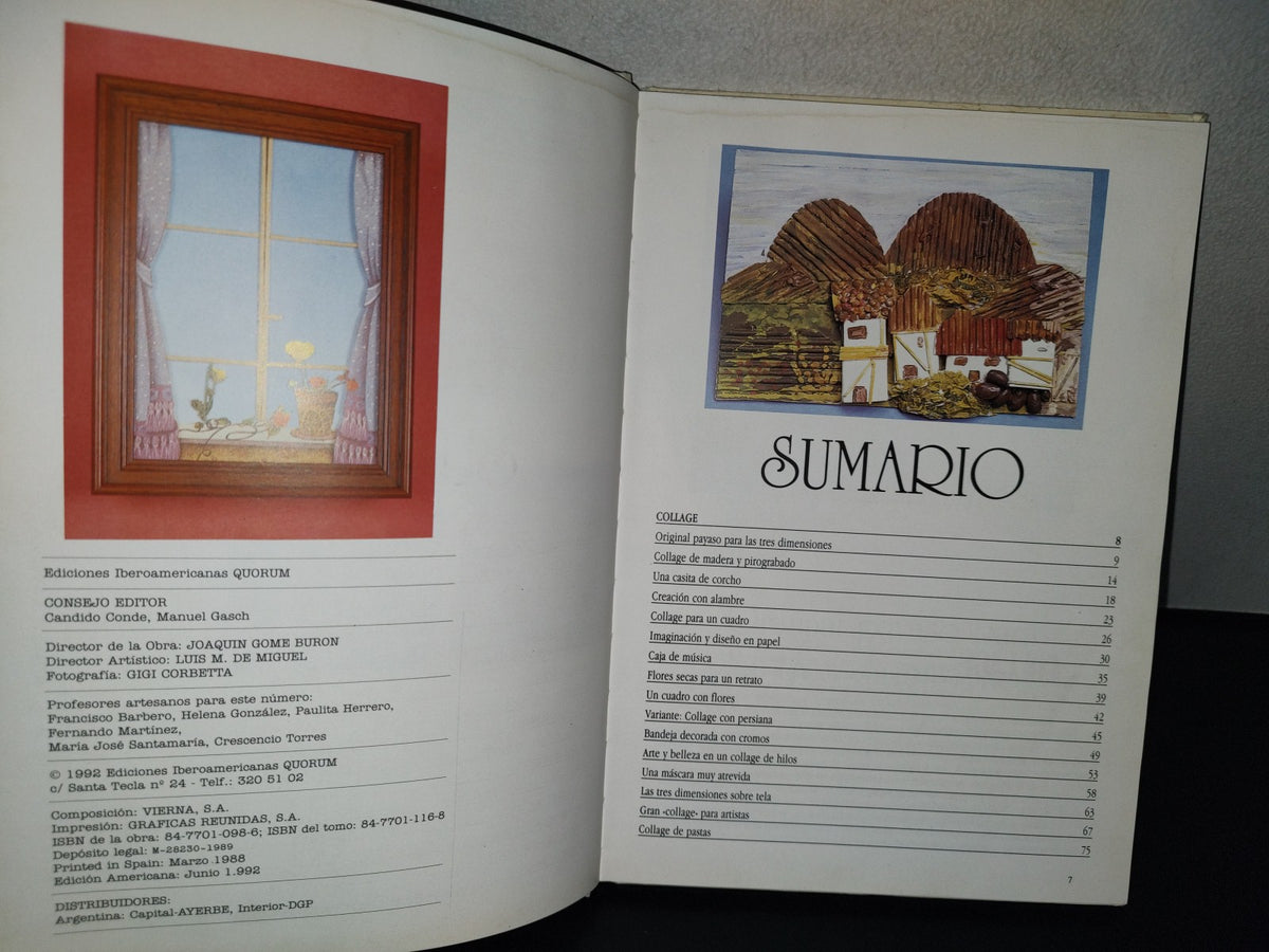 158- Escuela De Artesanía. Collage. Ediciones Iberoamericanas Quorum, S. A. - 1992