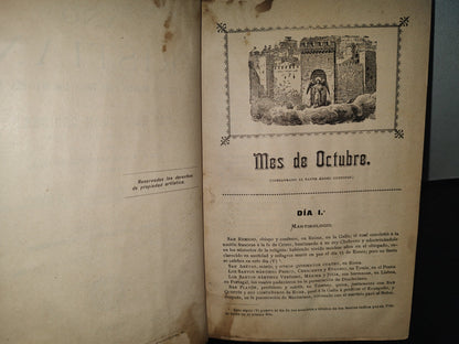 64- Año Cristiano - P. Juan Croisset. Tomo Cuarto. Octubre, Noviembre Y Diciembre - 1901