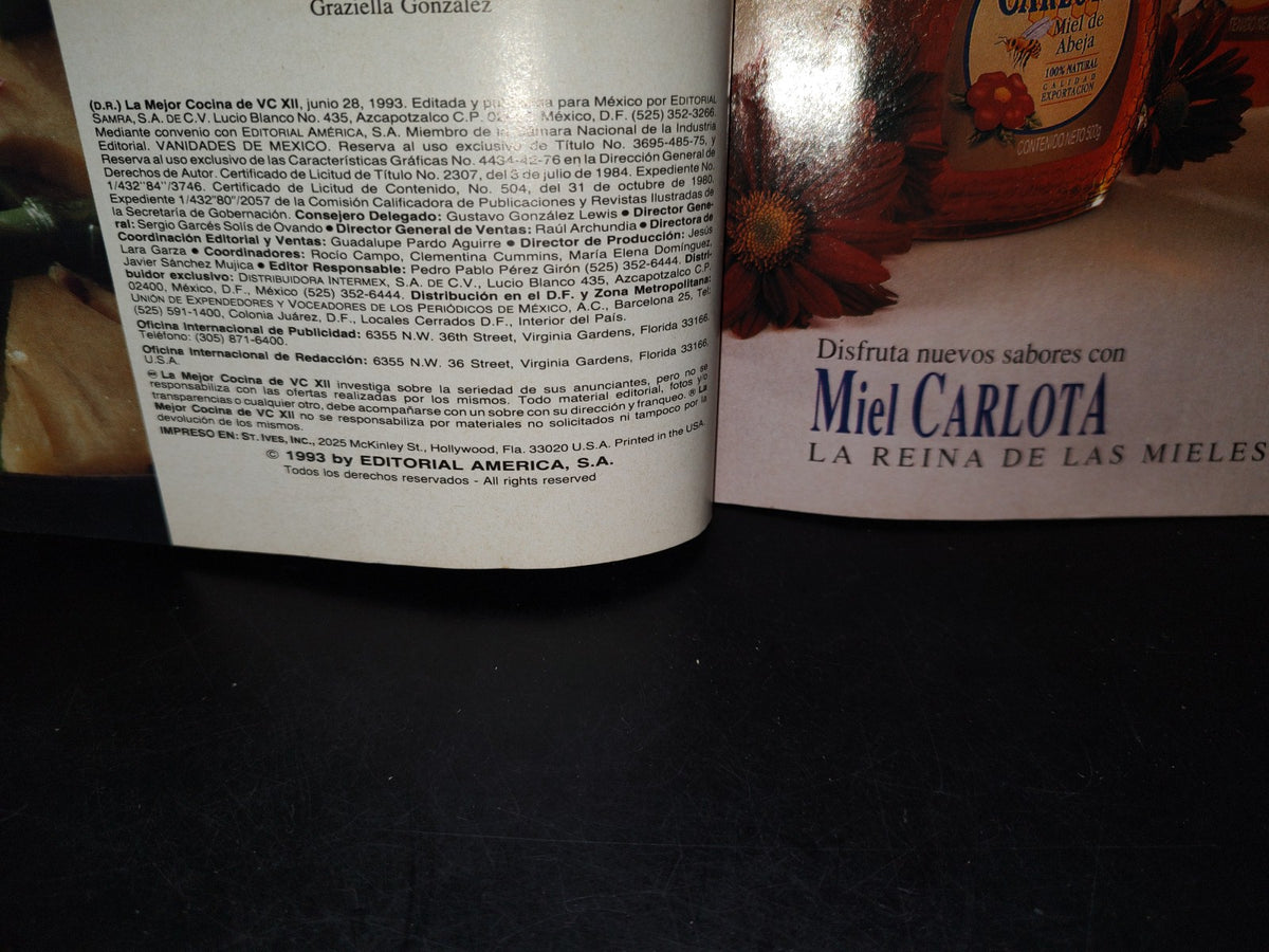 77- Revista La Mejor Cocina De Vanidades México. 1993