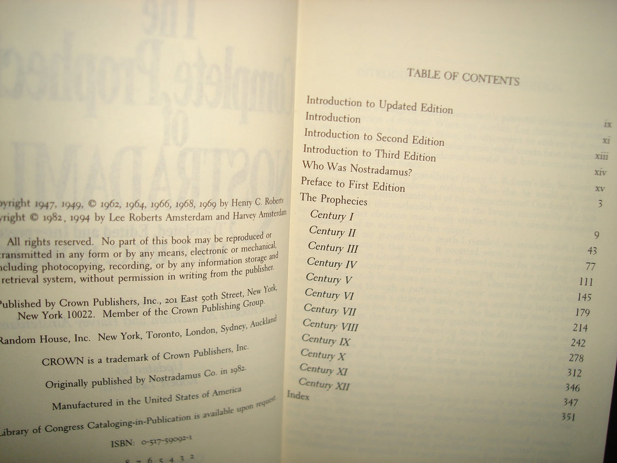23- Inglés - The Complete Prophecies Of Nostradamus. Interpreted By Henry C. Roberts