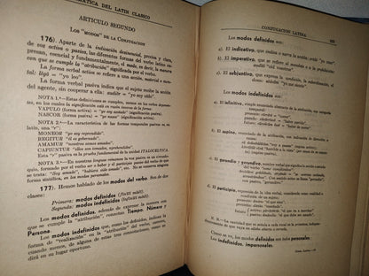 174- Gramática Del Latín Clásico - J. González Moreno, México 1940