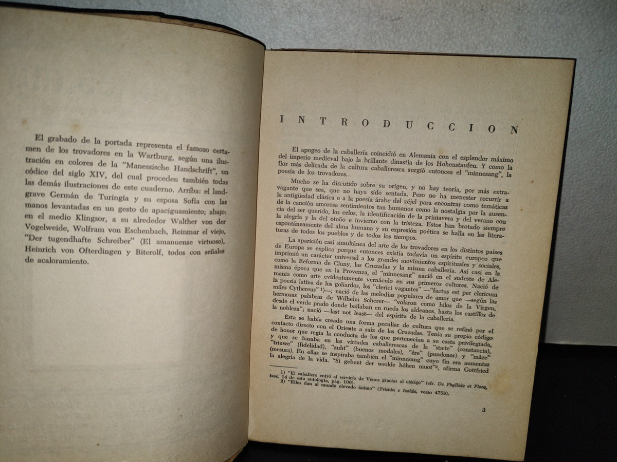 124- Minnesang (La Poesía De Los Trovadores). Fásciculo Diez De La Antología Alemana - 50'S