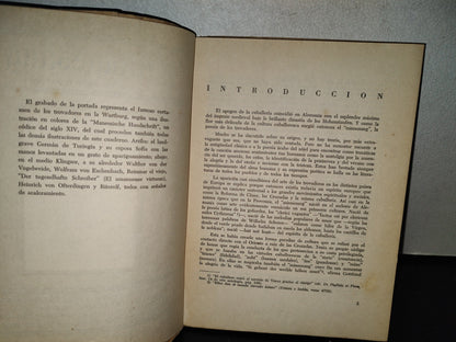 124- Minnesang (La Poesía De Los Trovadores). Fásciculo Diez De La Antología Alemana - 50'S