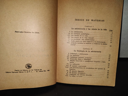 85- La Educación De La Adolescencia - Domingo Barnés - 1956