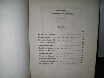 124- Minnesang (La Poesía De Los Trovadores). Fásciculo Diez De La Antología Alemana - 50'S