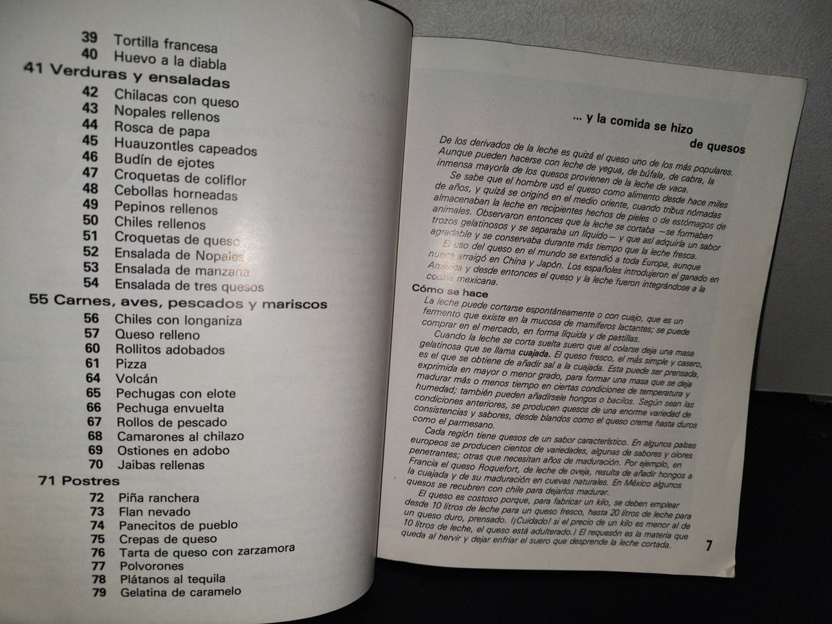 101- ...Y La Comida Se Hizo De Quesos - Secretaría De Agricultura Sarh - 1987