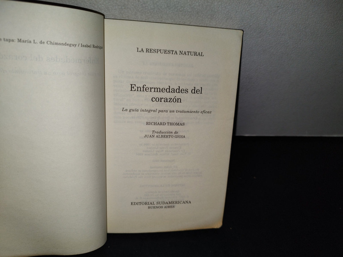 188- Enfermedades Del Corazón. La Guía Integral Para Un Tratamiento Eficaz - Richard Thomas