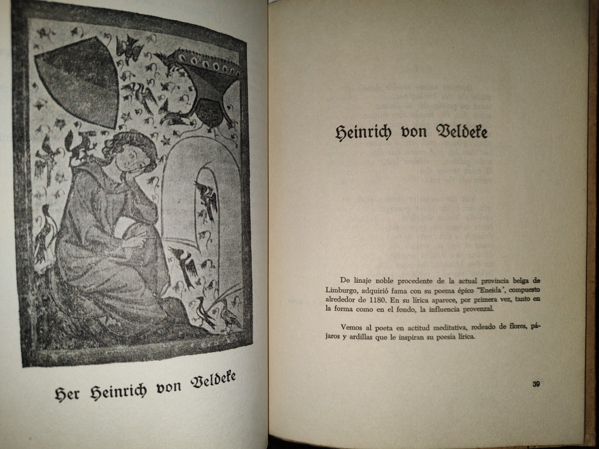 124- Minnesang (La Poesía De Los Trovadores). Fásciculo Diez De La Antología Alemana - 50'S