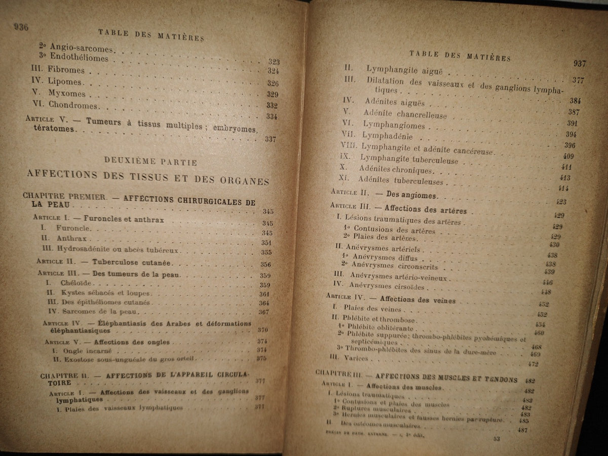 59- Francés. Compendio De Patología / Précis De Pathologie Externe - E. Forgue - 1906