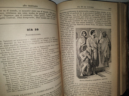 64- Año Cristiano - P. Juan Croisset. Tomo Cuarto. Octubre, Noviembre Y Diciembre - 1901