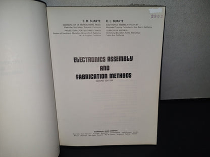 128- Electronics Assembly And Fabrication Methods - S. R. Duarte, R. L. Duarte