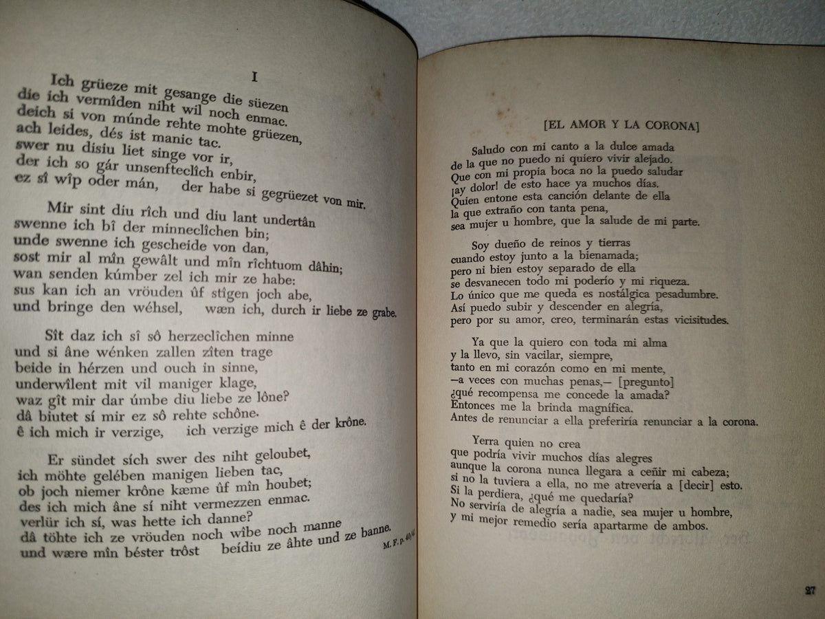 124- Minnesang (La Poesía De Los Trovadores). Fásciculo Diez De La Antología Alemana - 50'S
