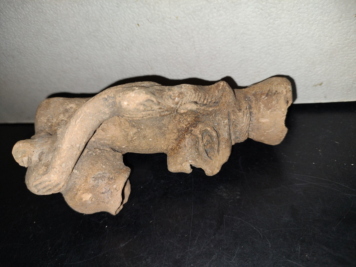 A6- Antigua Pieza De Barro Artesanía Prehispánica - 40's - 70's