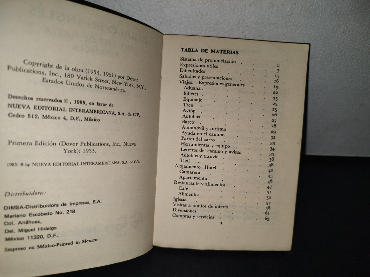 68- Dígalo En Inglés Para Los De Habla Española - 1985