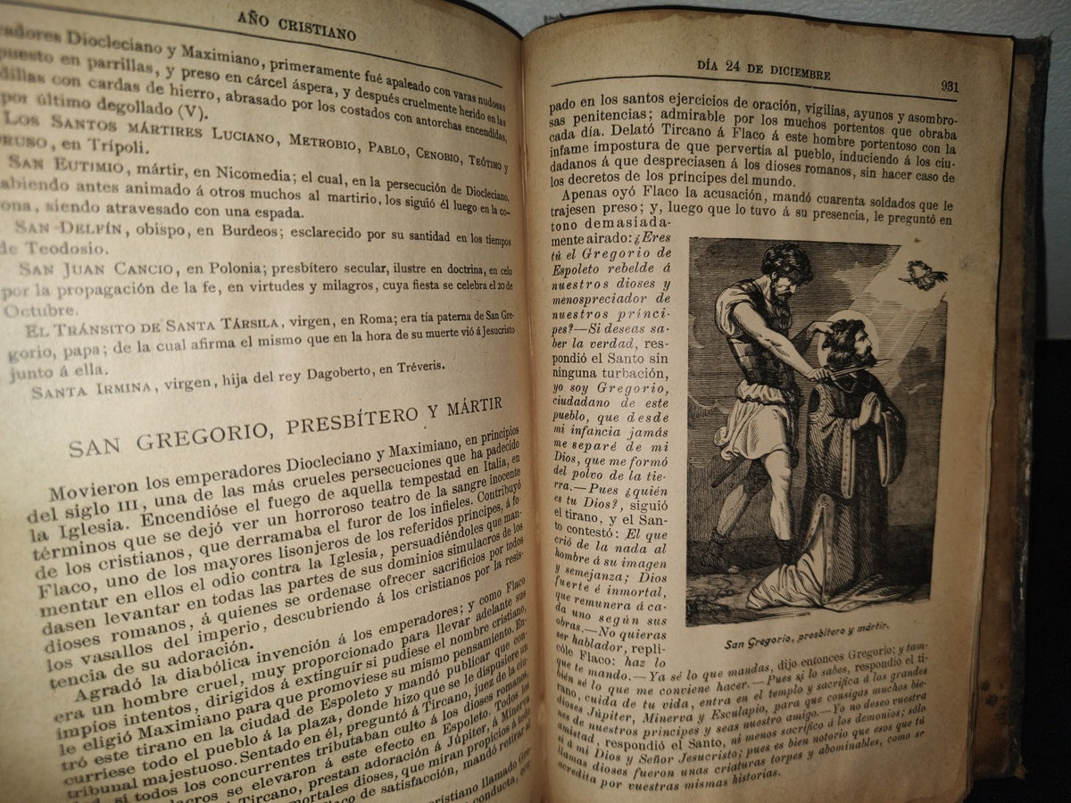 64- Año Cristiano - P. Juan Croisset. Tomo Cuarto. Octubre, Noviembre Y Diciembre - 1901