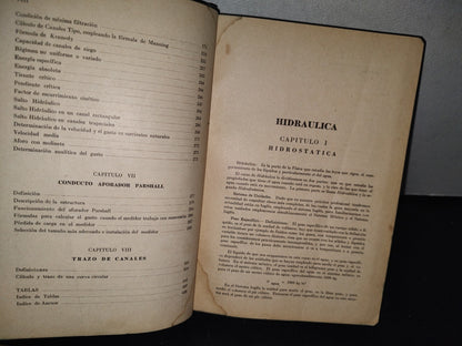 173- Hidráulica - Samuel Trubeba Coronel - Editora De Libros Técnicos "Avance", México, D. F., Primera Edición 1947