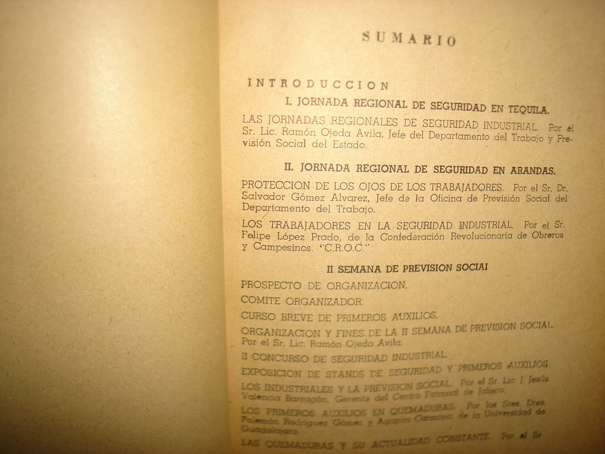 26- La Previsión Social En Jalisco. Tomo II - 1958