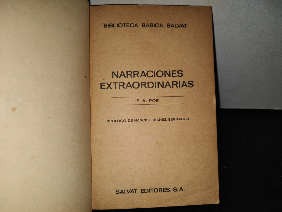 124- Narraciones Extraordinarias - E. A. Poe - Biblioteca Básica Salvat