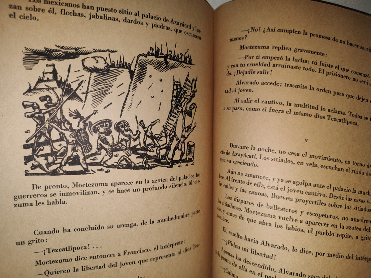 74- Moctezuma. El De La Silla De Oro - Francisco Monterde - Imprenta Universitaria, México, 1945 - Firmado