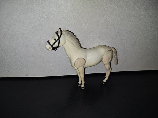 A3- Caballo Blanco Vintage Articulado: The Lone Ranger Horse. 1980 Lr Tv Inc. Hong Kong