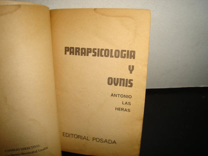 23- Parapsicología Y Ovnis - Antonio Las Heras. Colección Duda Semanal, Editorial Posada, 1977
