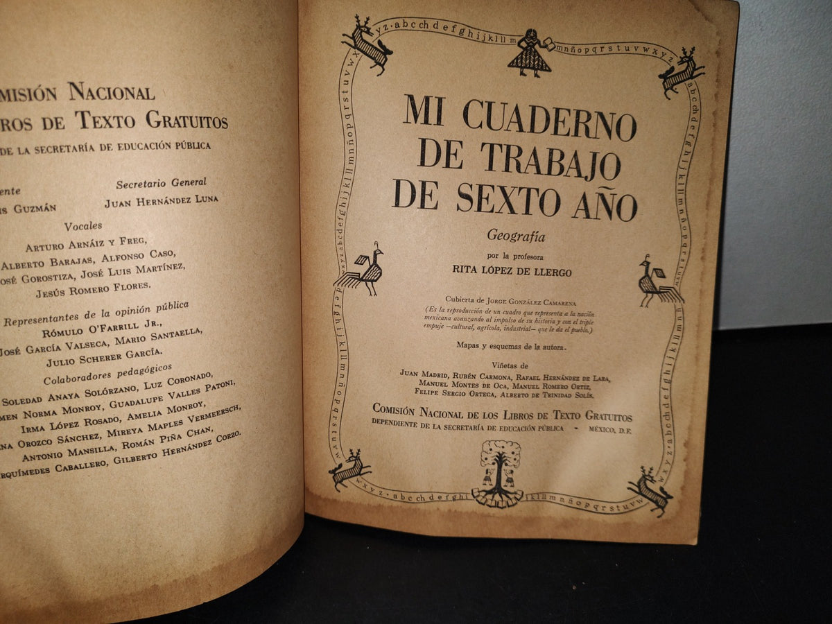77- Sep. Mi Cuaderno De Trabajo De Sexto Año. Geografía - Rita López De Llergo - 1968