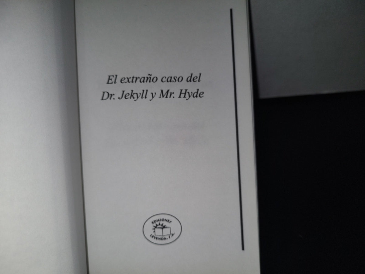 89- El Extraño Caso Del Dr. Jekyll Y Mr. Hyde - Robert L. Stevenson
