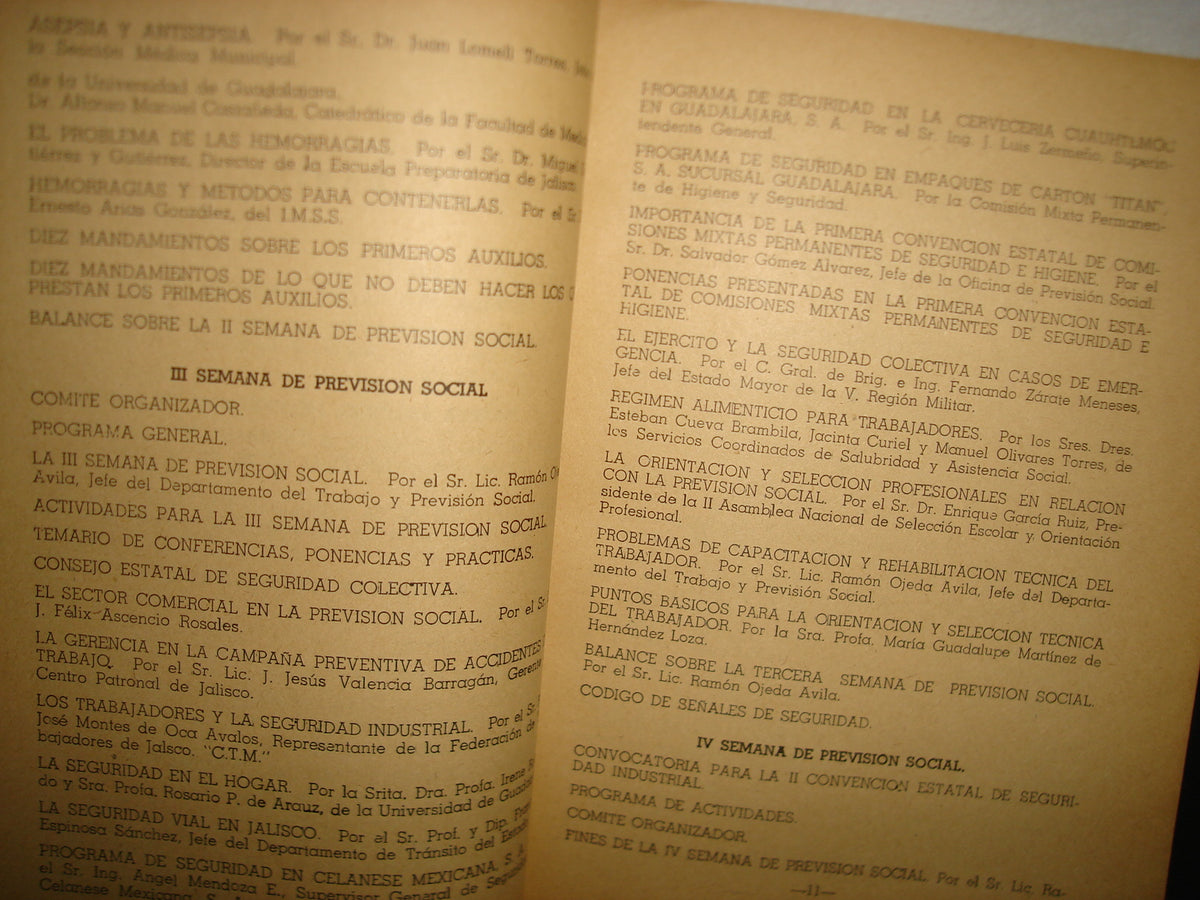 26- La Previsión Social En Jalisco. Tomo II - 1958