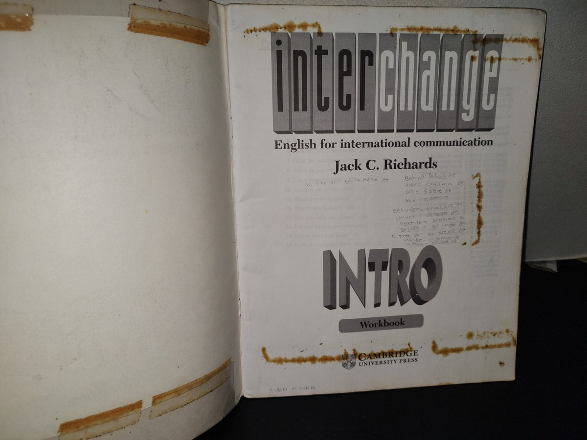 99- Interchange. English For International Communication. Intro Workbook - Jack C. Richards