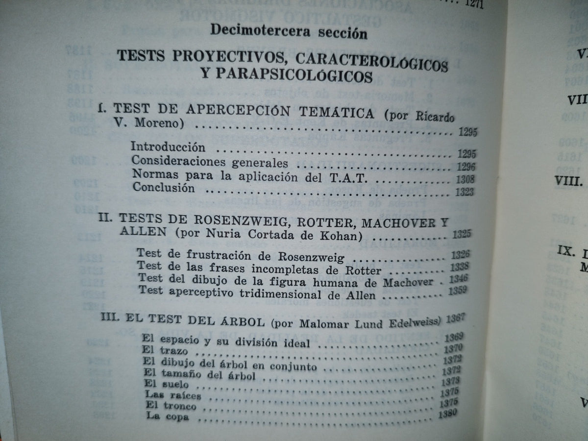 198- Los Tests. Manual De Técnicas De Exploración Psicológica. Tercera Parte - Béla Székely, 1966