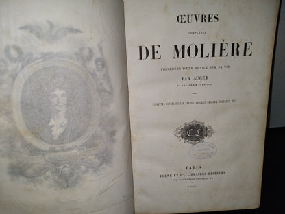 59- Obras Completas De Molière: ŒUvres Complètes De Molière. Par Auger. - Paris, Furne Et Cie. Libraires Éditeurs - 1851