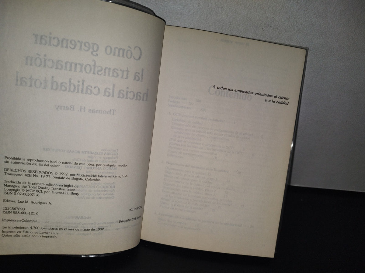 85- Cómo Gerenciar La Transformación Hacia La Calidad Total - Thomas H. Berry