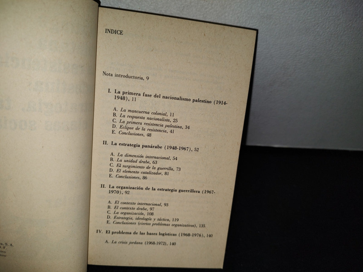 48- La Resistencia Palestina: Estrategia, Táctica Y Clases Sociales. Santiago Santana. 1A. Ed. 1980