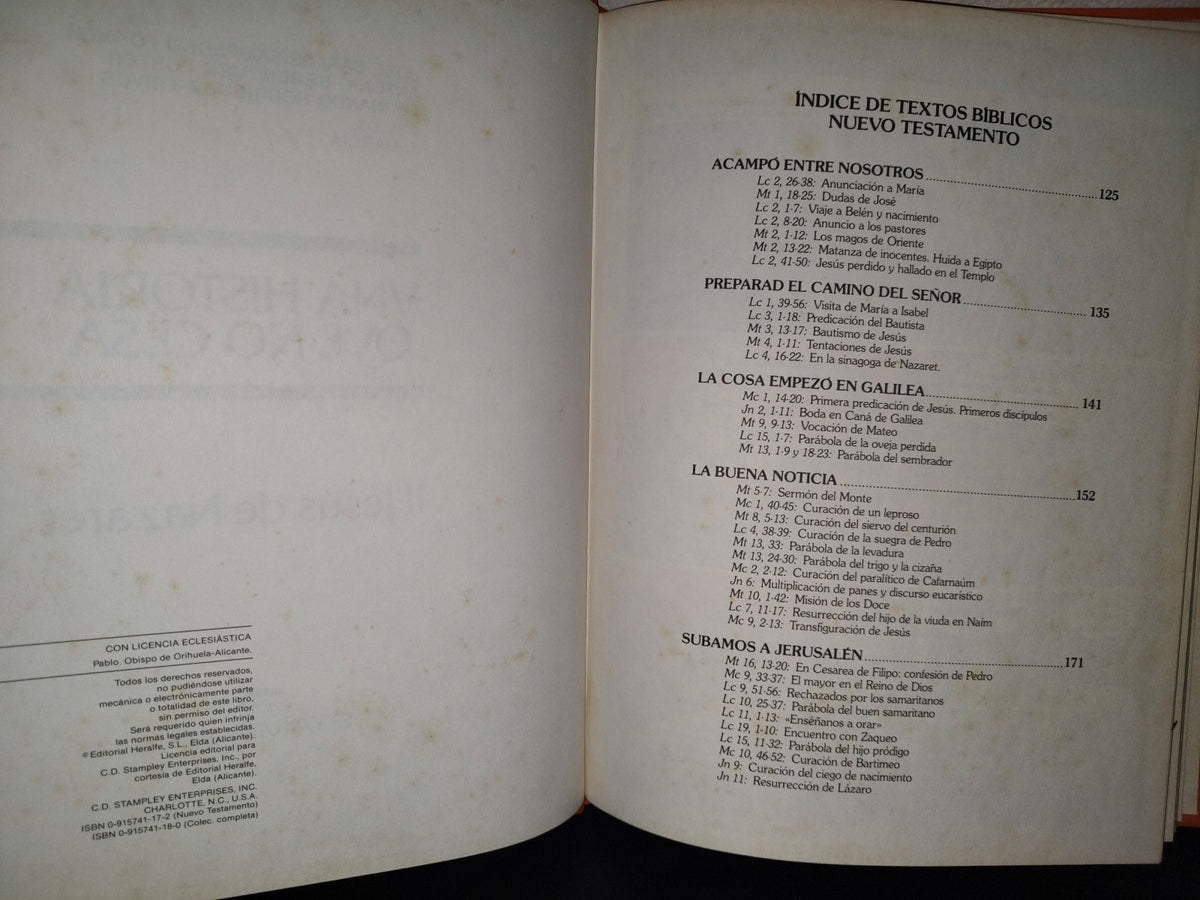 158- Una Historia Que No Cesa. Antiguo Testamento / Nuevo Testamento - Stampley - 80'S