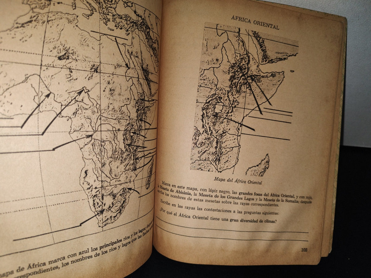77- Sep. Mi Cuaderno De Trabajo De Sexto Año. Geografía - Rita López De Llergo - 1968