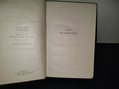 202- Beacon Lights Of History By John Lord, Ll. D. Volume III. Part I. The Middle Ages. Part II. Renaissance And Reformation. New York: Wm. H. Wise & Co., Inc. - 1920